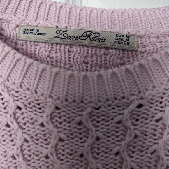 Zara lavender knit sweater - Picture 2 of 2